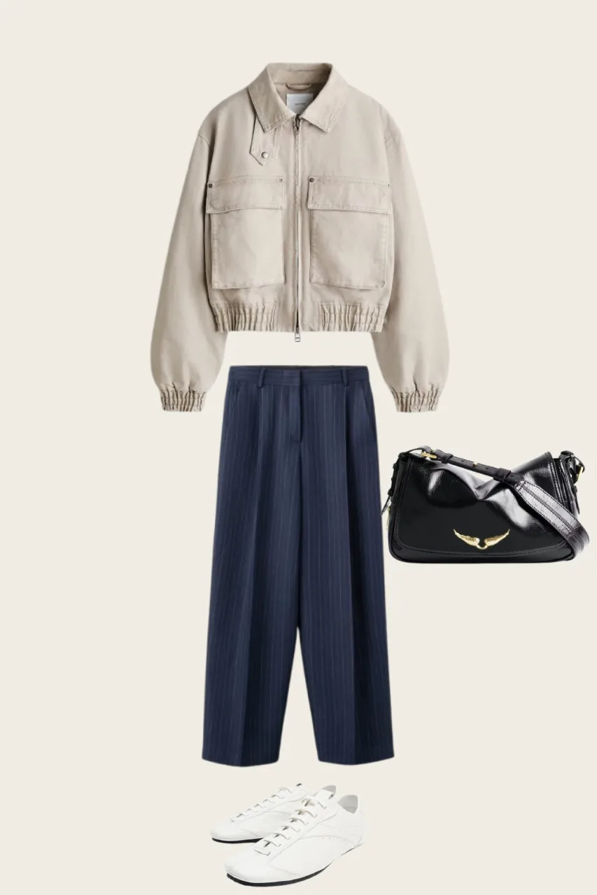 chic white sneaker outfit