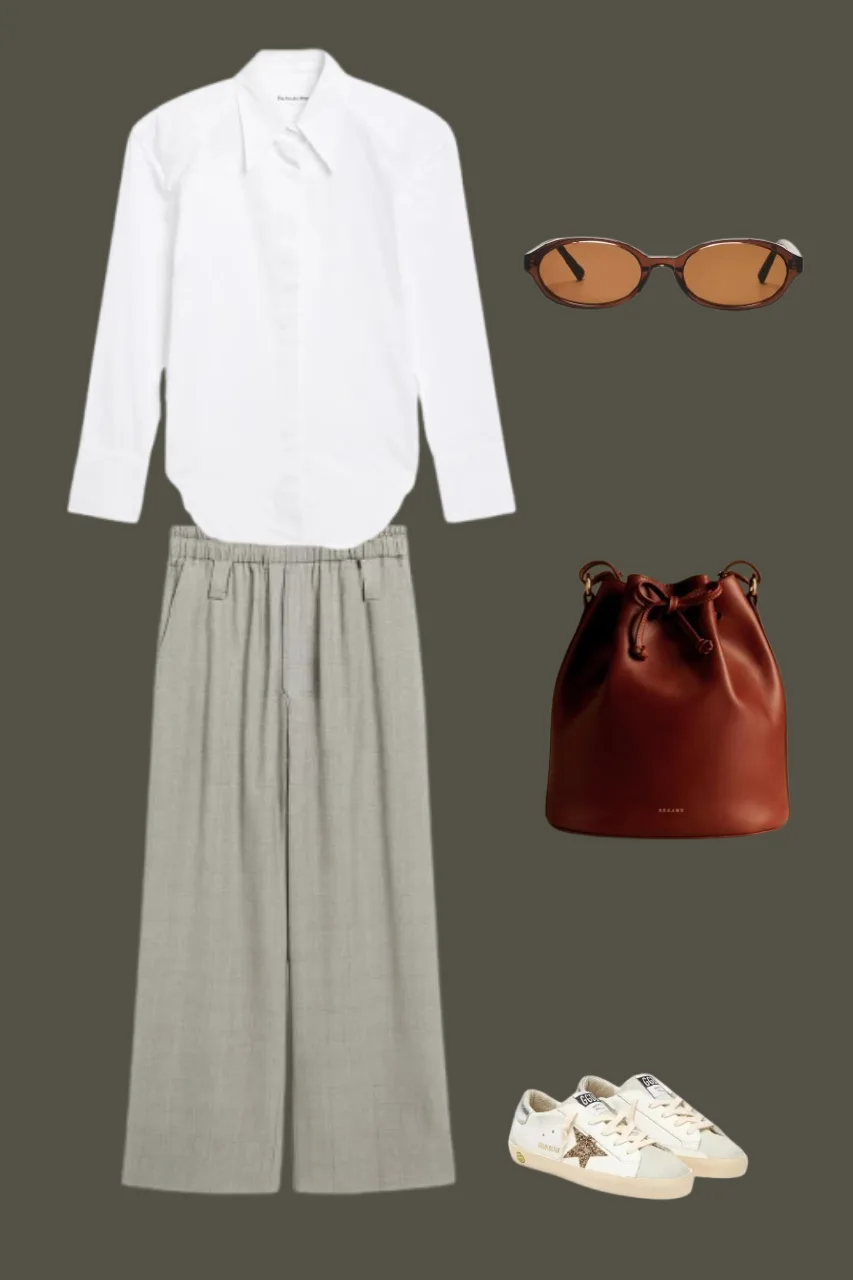 old money outfit with white shirt